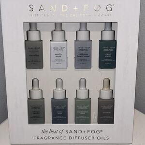 Sand + Fog Fragrance Diffuser Oils California Beach House Clean Waves Set Of 8
